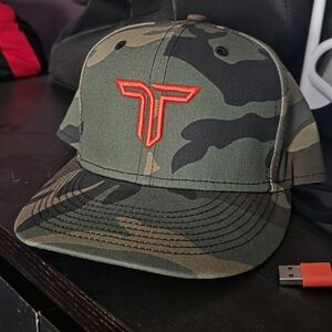 Takedown Fightwear Camouflage Baseball Cap with Orange Logo